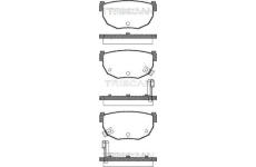 Sada brzdových destiček, kotoučová brzda TRISCAN 8110 14034