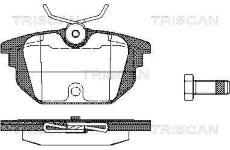 Sada brzdových destiček, kotoučová brzda TRISCAN 8110 15008