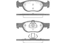 Sada brzdových destiček, kotoučová brzda TRISCAN 8110 15010