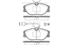 Sada brzdových destiček, kotoučová brzda TRISCAN 8110 15030