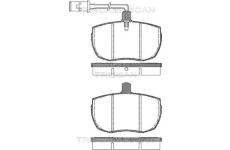Sada brzdových destiček, kotoučová brzda TRISCAN 8110 15946