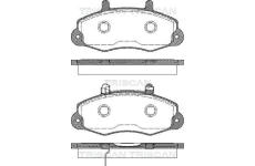 Sada brzdových destiček, kotoučová brzda TRISCAN 8110 16009