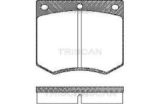 Sada brzdových destiček, kotoučová brzda TRISCAN 8110 16229