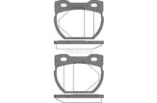 Sada brzdových destiček, kotoučová brzda TRISCAN 8110 17013