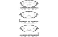 Sada brzdových destiček, kotoučová brzda TRISCAN 8110 21001