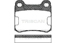 Sada brzdových destiček, kotoučová brzda TRISCAN 8110 23115