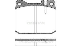 Sada brzdových destiček, kotoučová brzda TRISCAN 8110 23222