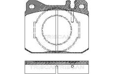 Sada brzdových destiček, kotoučová brzda TRISCAN 8110 23238