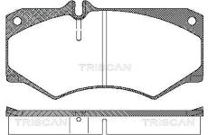 Sada brzdových destiček, kotoučová brzda TRISCAN 8110 23774