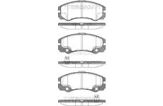 Sada brzdových destiček, kotoučová brzda TRISCAN 8110 24016