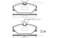 Sada brzdových destiček, kotoučová brzda TRISCAN 8110 25003