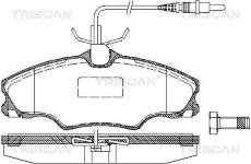 Sada brzdových destiček, kotoučová brzda TRISCAN 8110 28002