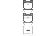 Sada brzdových destiček, kotoučová brzda TRISCAN 8110 28004