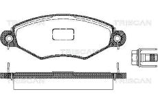 Sada brzdových destiček, kotoučová brzda TRISCAN 8110 28013