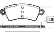 Sada brzdových destiček, kotoučová brzda TRISCAN 8110 28015