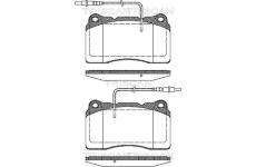Sada brzdových destiček, kotoučová brzda TRISCAN 8110 28032
