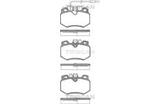 Sada brzdových destiček, kotoučová brzda TRISCAN 8110 28850