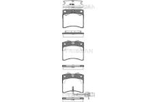 Sada brzdových destiček, kotoučová brzda TRISCAN 8110 29027