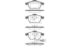 Sada brzdových destiček, kotoučová brzda TRISCAN 8110 29040