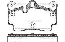 Sada brzdových destiček, kotoučová brzda TRISCAN 8110 29050