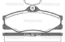 Sada brzdových destiček, kotoučová brzda TRISCAN 8110 29845