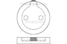Sada brzdových destiček, parkovací brzda TRISCAN 8110 38786
