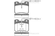 Sada brzdových destiček, kotoučová brzda TRISCAN 8110 38847
