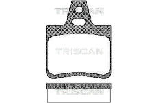 Sada brzdových destiček, kotoučová brzda TRISCAN 8110 38933