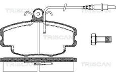 Sada brzdových destiček, kotoučová brzda TRISCAN 8110 38982