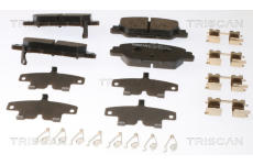 Sada brzdových destiček, kotoučová brzda TRISCAN 8110 40074