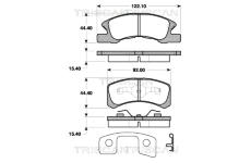 Sada brzdových destiček, kotoučová brzda TRISCAN 8110 41008