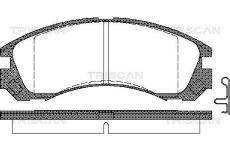 Sada brzdových destiček, kotoučová brzda TRISCAN 8110 42013