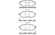 Sada brzdových destiček, kotoučová brzda TRISCAN 8110 43012