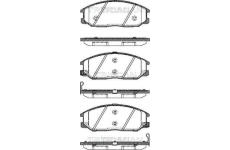 Sada brzdových destiček, kotoučová brzda TRISCAN 8110 43013
