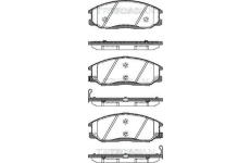 Sada brzdových destiček, kotoučová brzda TRISCAN 8110 43017