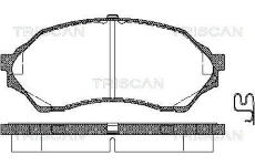 Sada brzdových destiček, kotoučová brzda TRISCAN 8110 50001