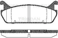 Sada brzdových destiček, kotoučová brzda TRISCAN 8110 50020