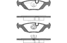 Sada brzdových destiček, kotoučová brzda TRISCAN 8110 65849
