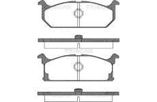 Sada brzdových destiček, kotoučová brzda TRISCAN 8110 69835