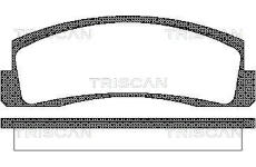 Sada brzdových destiček, kotoučová brzda TRISCAN 8110 70124