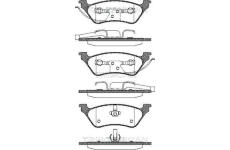 Sada brzdových destiček, kotoučová brzda TRISCAN 8110 80534