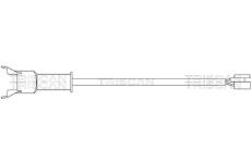 Vystrazny kontakt, opotrebeni oblozeni TRISCAN 8115 10002