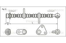 Brzdová hadice TRISCAN 8150 40109