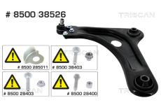 Ridici paka, zaveseni kol TRISCAN 8500 38526