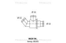 Termostat, chladivo TRISCAN 8620 3685
