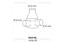 Termostat, chladivo TRISCAN 8620 4880