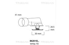 Termostat, chladivo TRISCAN 8620 9292