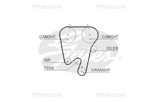 Ozubený řemen TRISCAN 8645 5343XS