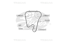 Ozubený řemen TRISCAN 8645 5378XS