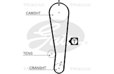 Ozubený řemen TRISCAN 8645 5386XS